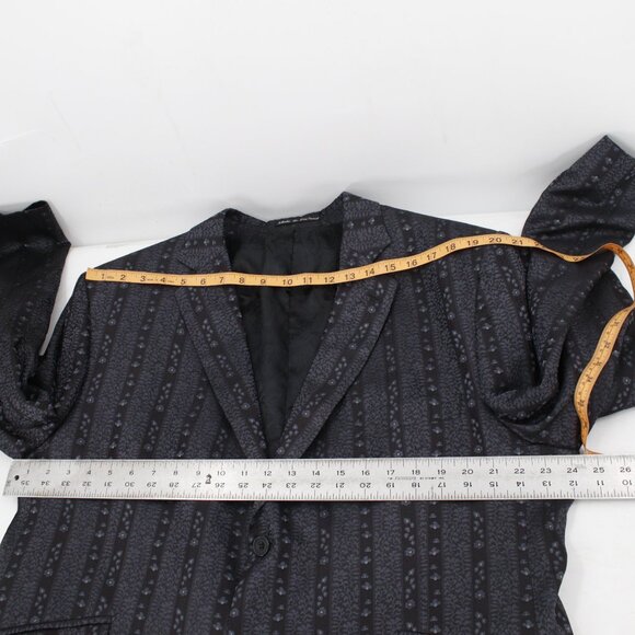 Favourbrook Sport coat Men's 46 Two Button Single Breasted Floral Silk striped - Picture 10 of 16